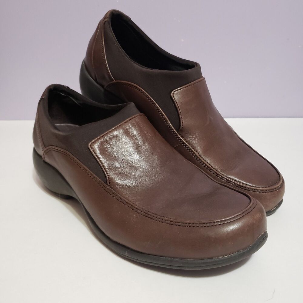 Eurostep Brown Leather Women's Slip On Shoes Sz 7.5 M